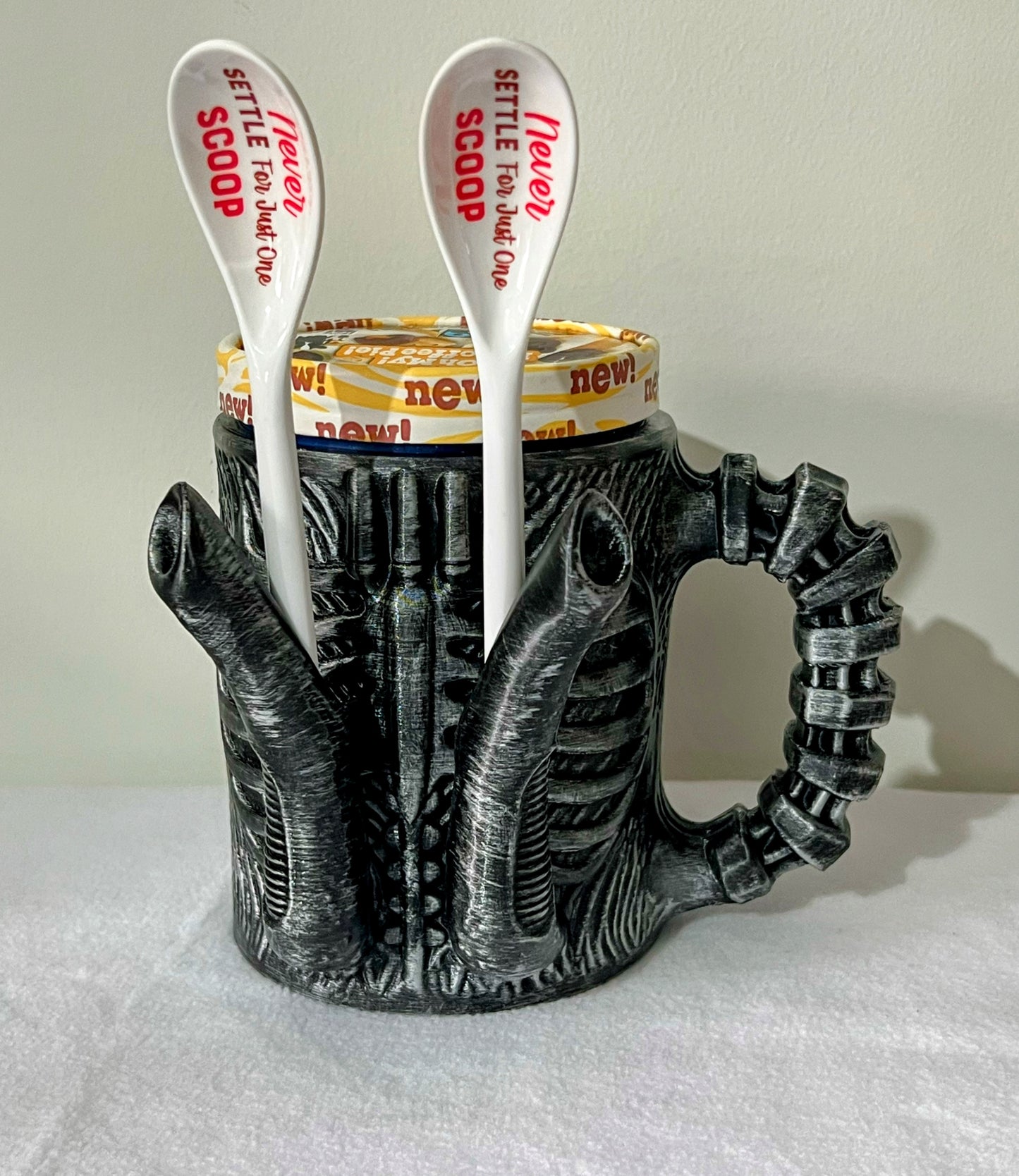 3D-Printed Xenomorph Ice Cream Cup/Holder