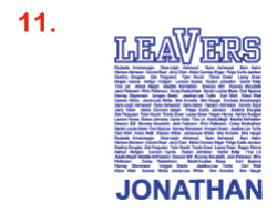 High Quality DTF School Leavers Transfers 2025
