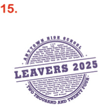 High Quality DTF School Leavers Transfers 2025