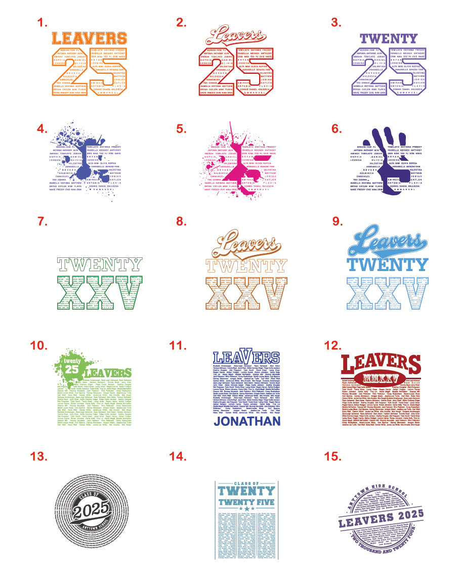 Leavers Hoodies - Artwork Preparation