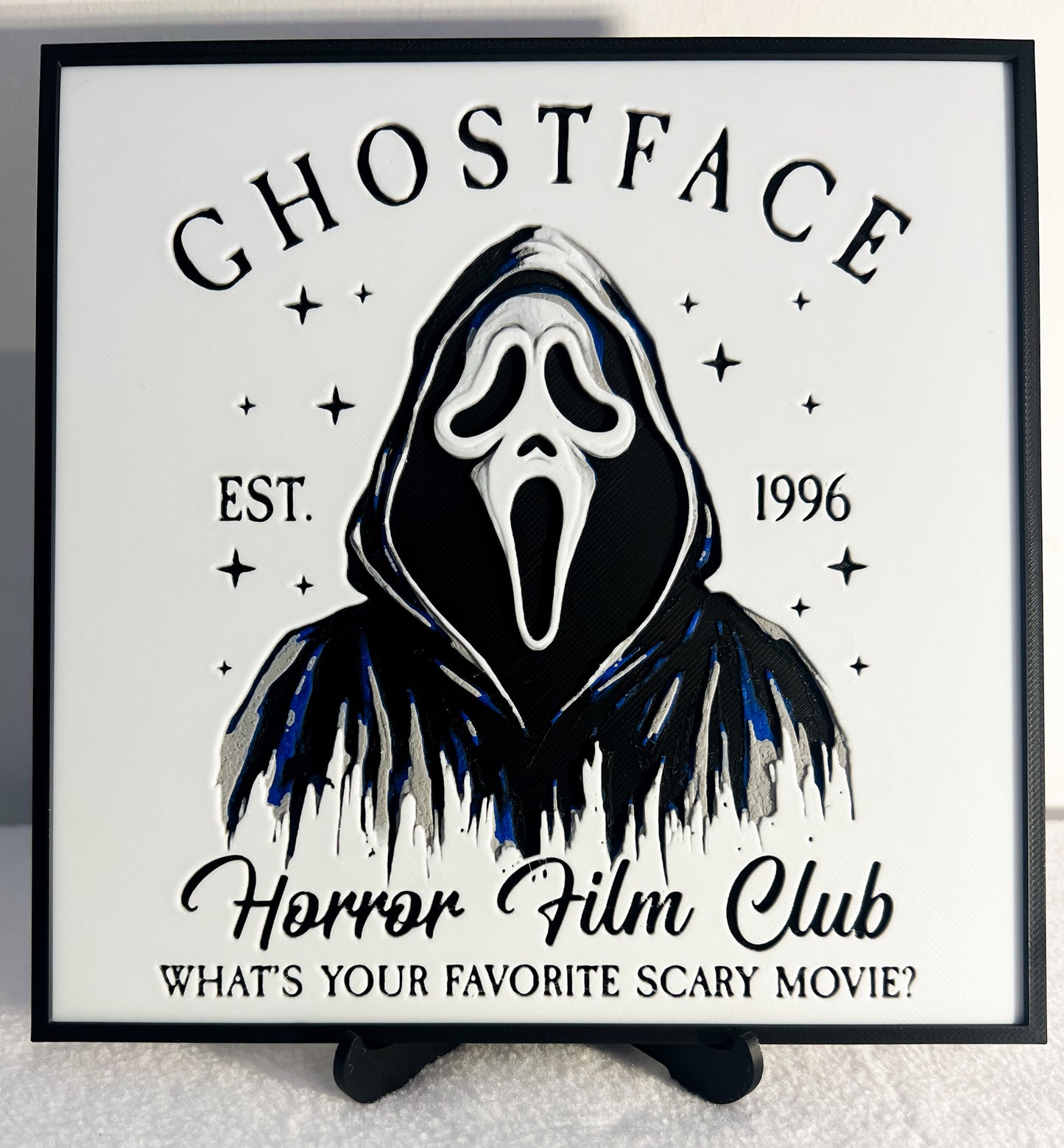 🩸3D Printed Horror Icons HueForge Collection – Display with Stand🩸
