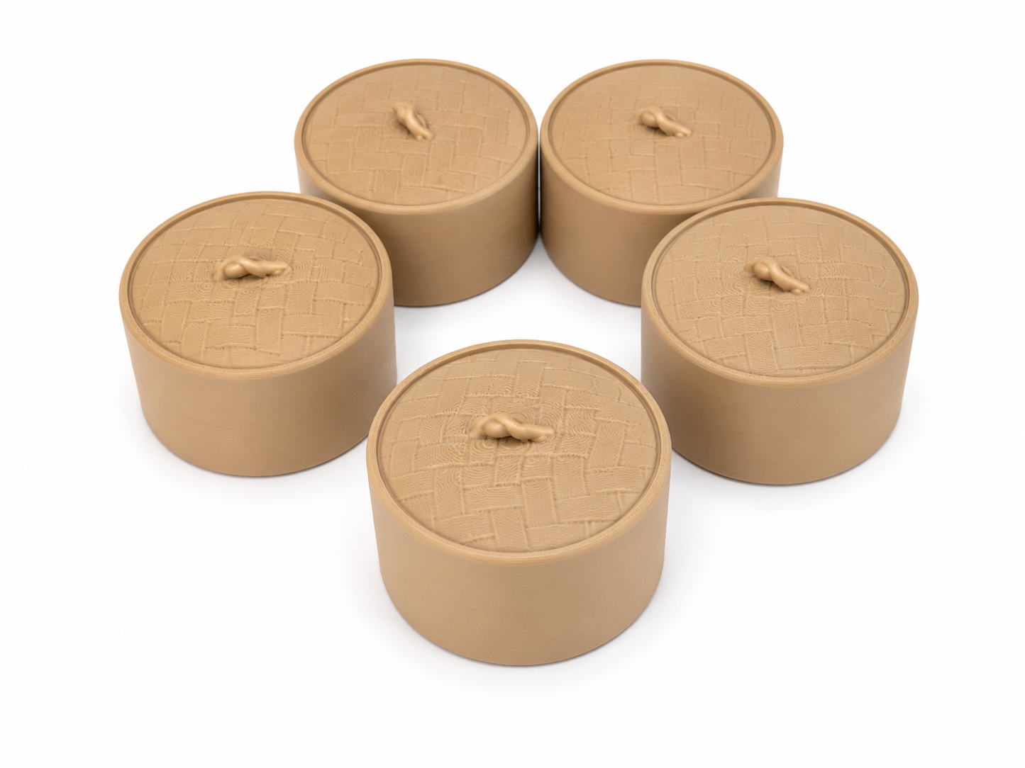 NK Creations NI Clicky Dumpling Fidget – 3D Printed Collectible Clicker Toy with Lid