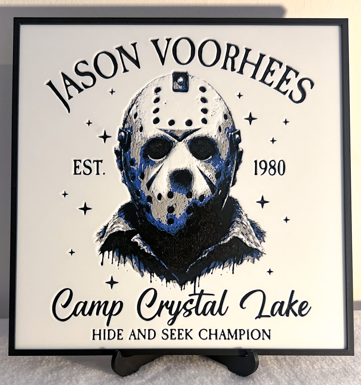 🩸3D Printed Horror Icons HueForge Collection – Display with Stand🩸