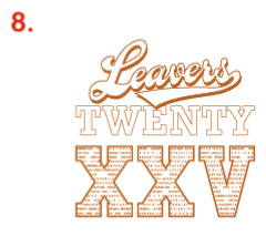 High Quality DTF School Leavers Transfers 2025