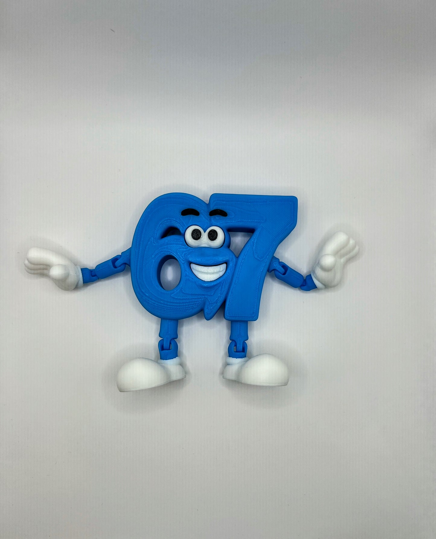 67 Six Seven 3D Printed Brain Rot Figure