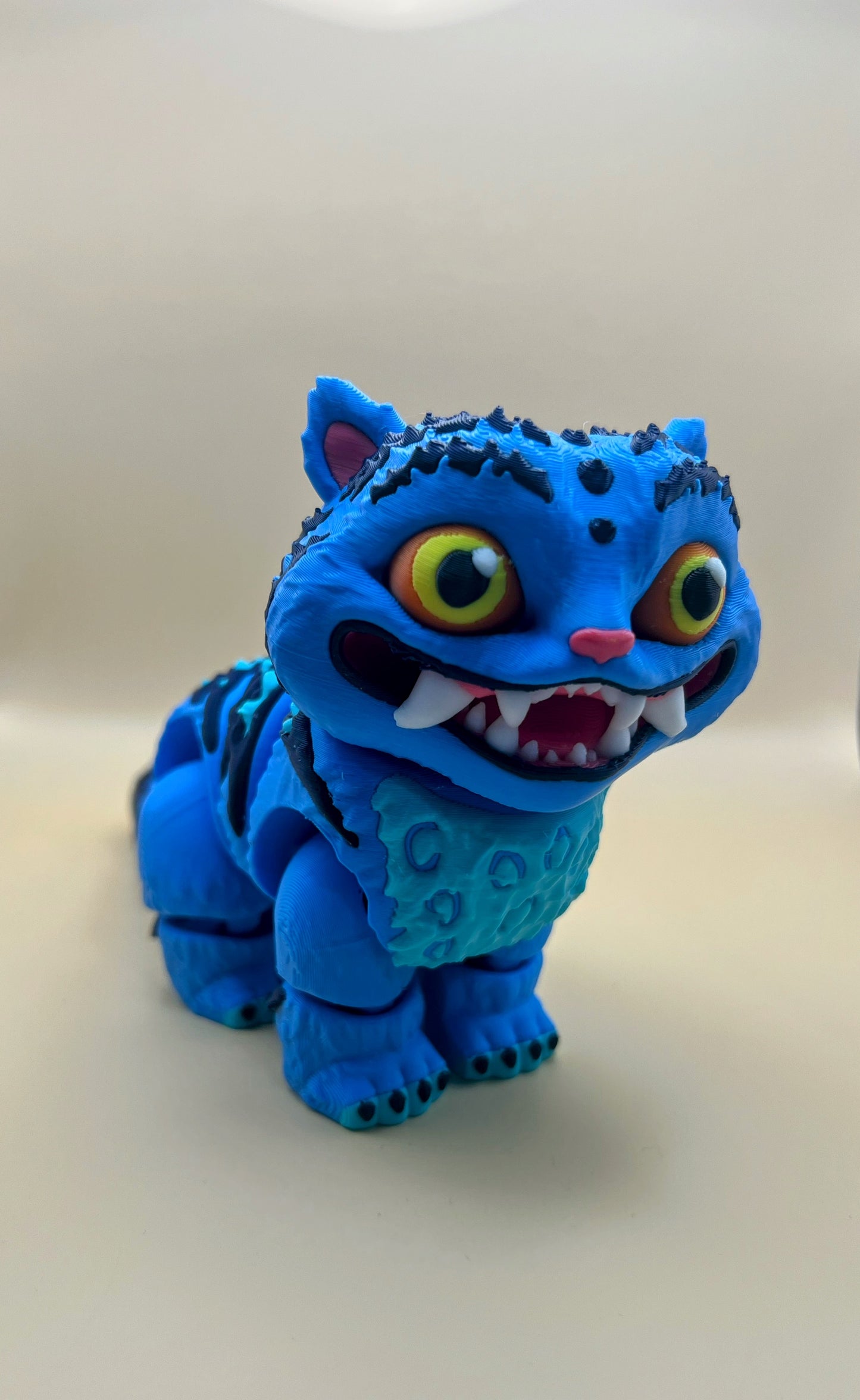 3D Printed Large Flexi Derpy Tiger