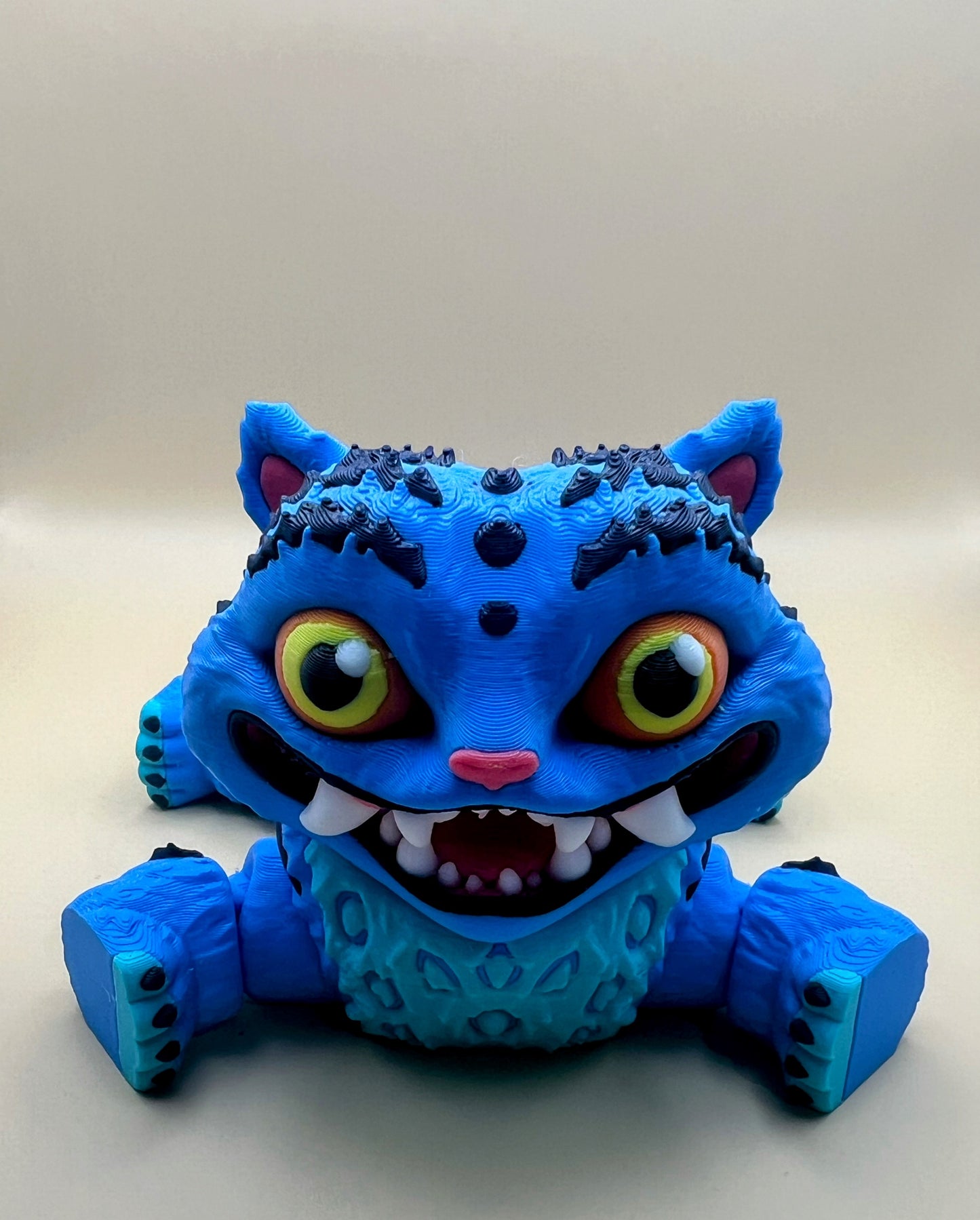 3D Printed Large Flexi Derpy Tiger