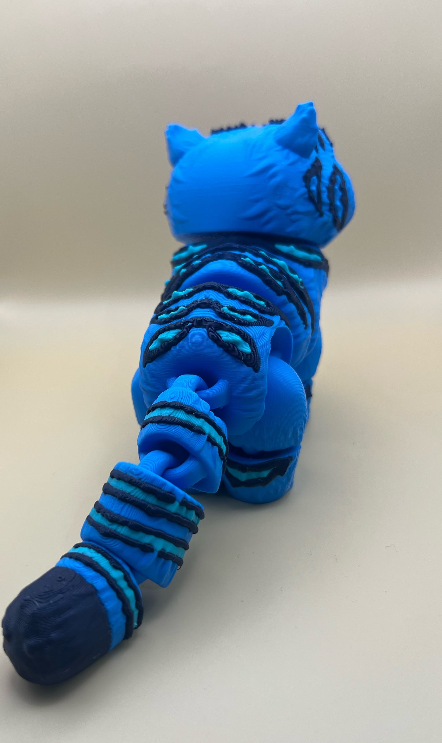 3D Printed Large Flexi Derpy Tiger