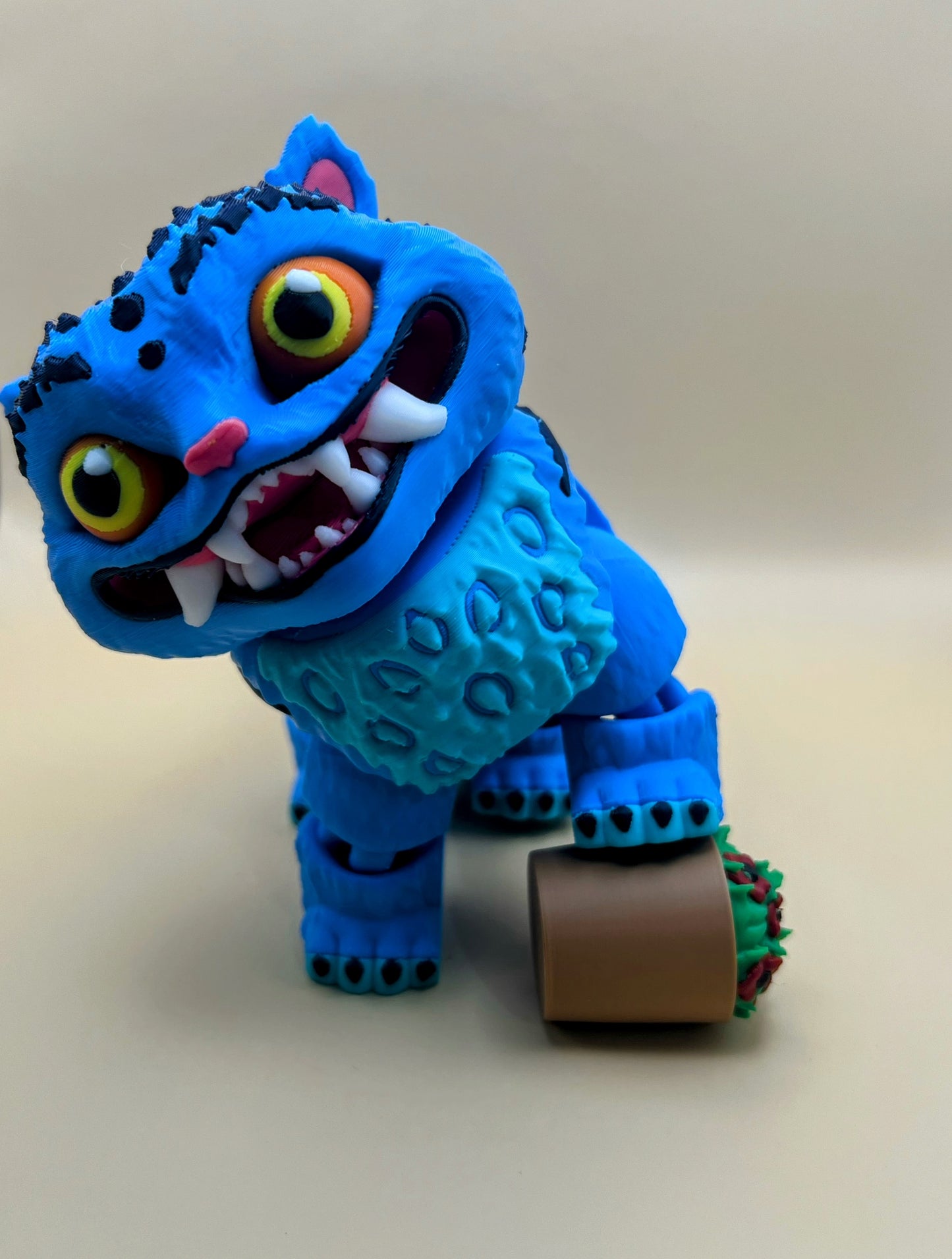 3D Printed Large Flexi Derpy Tiger