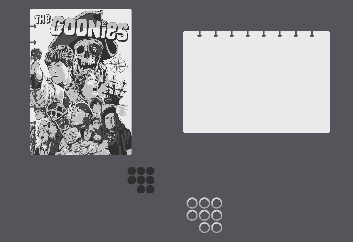 The Goonies Inspired A5 Notebook Cover – 5 Colour AMS – STL & 3MF Digital Files