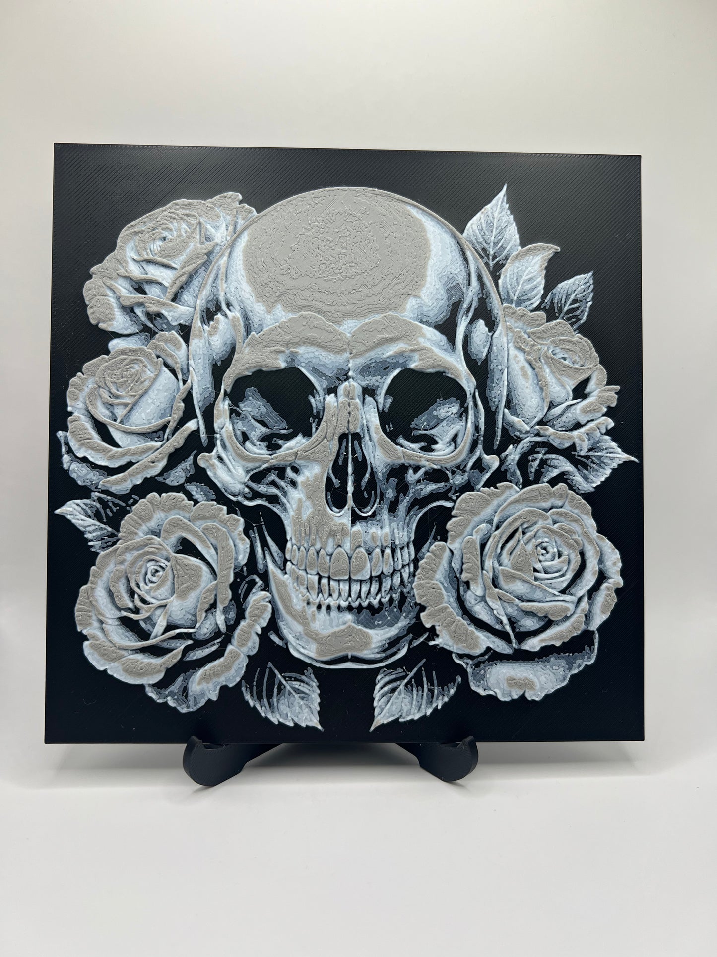 Skull & Roses 3D HueForge Art