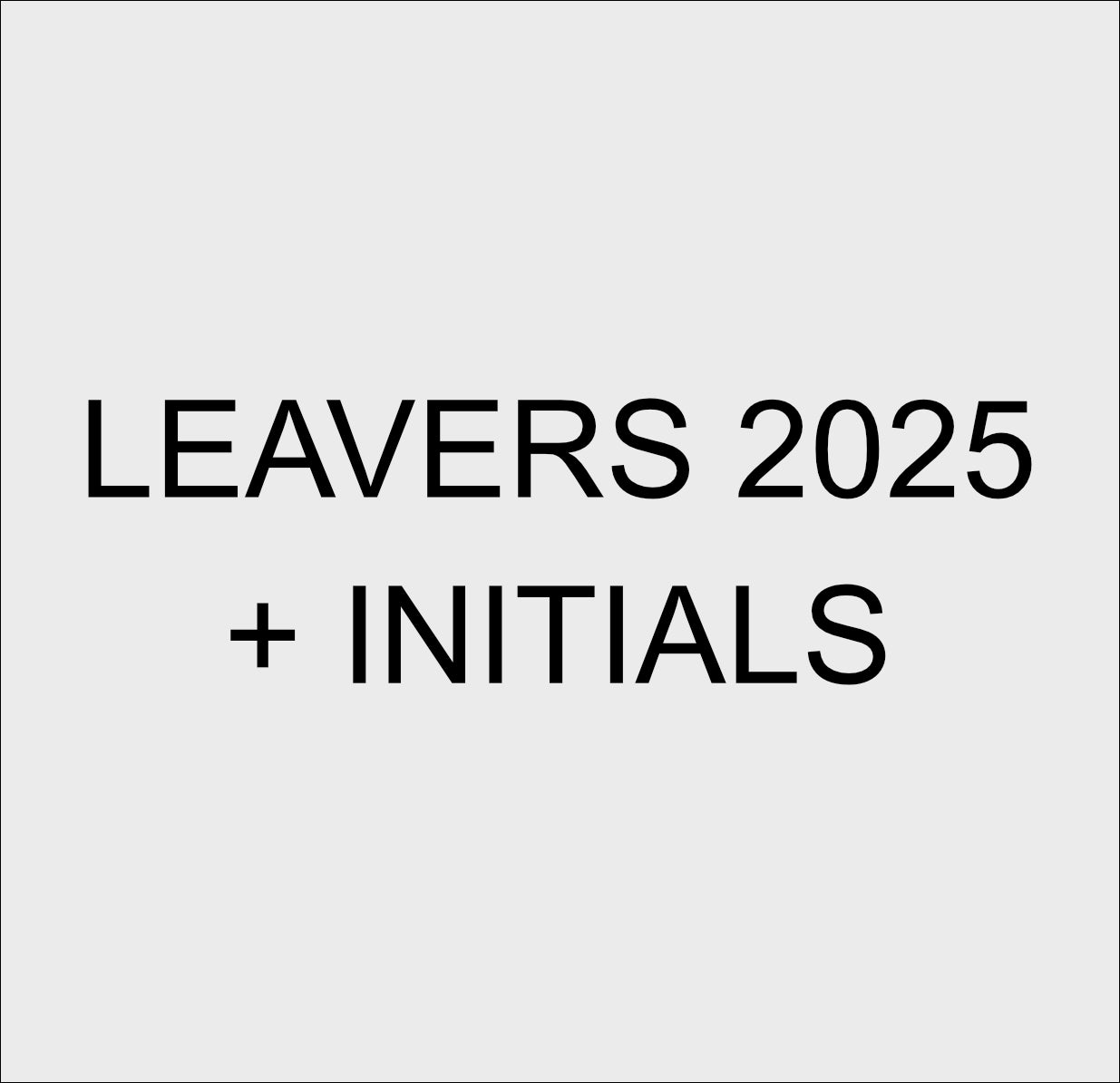 High Quality DTF School Leavers Transfers 2025