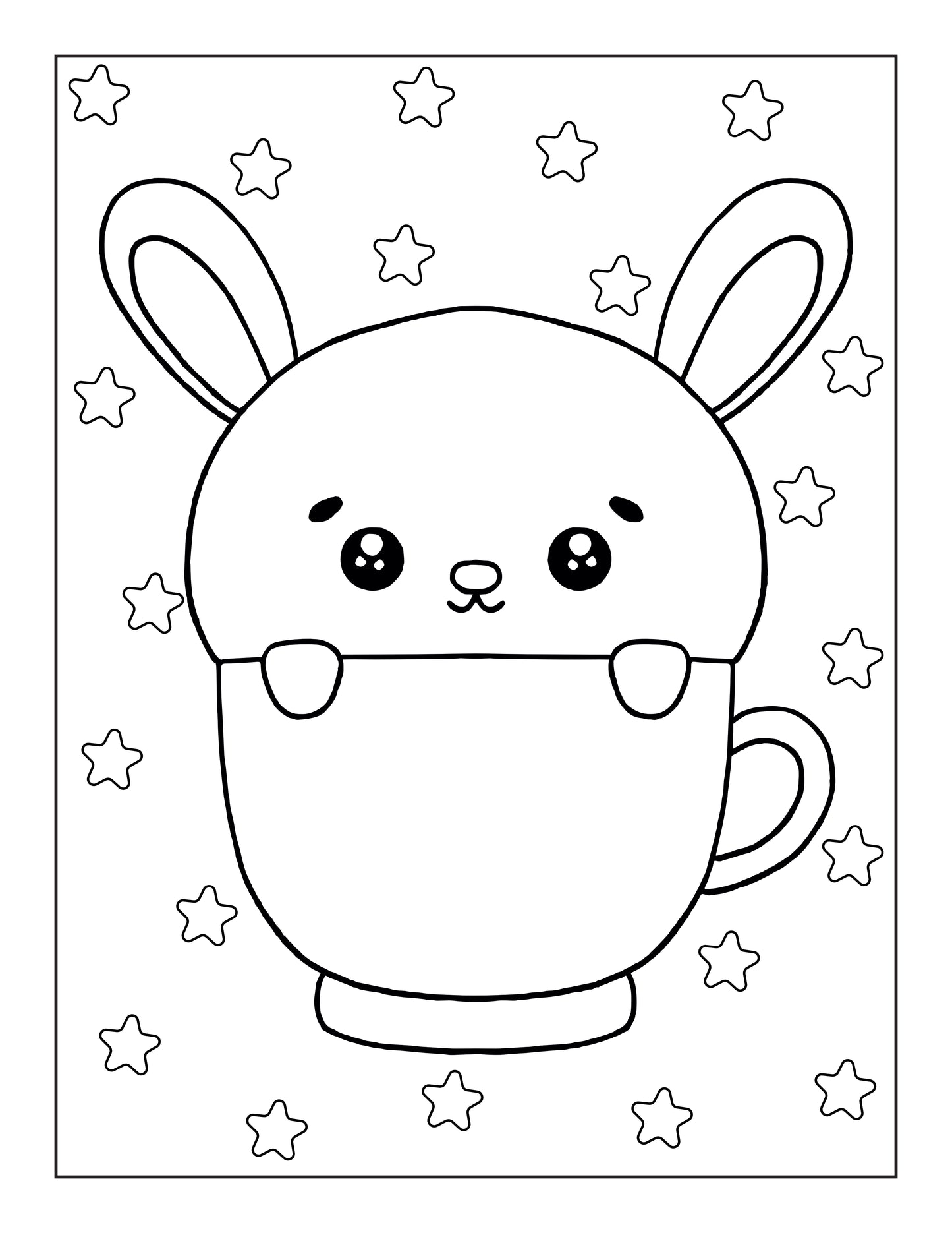Kawaii Colouring Book For Kids