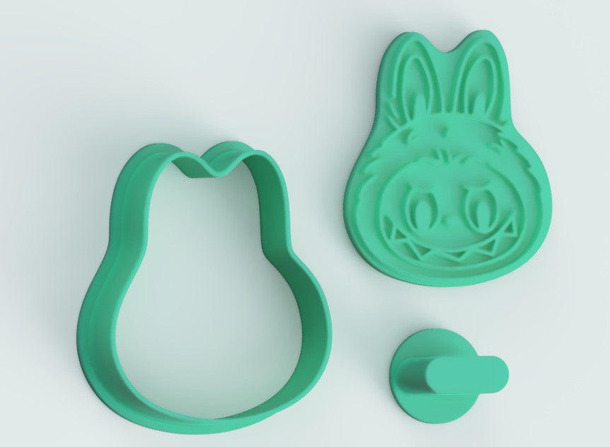 3D Printed Labubu Character Cookie Cutter