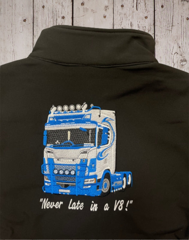 Embroidered V8 Passion for Power Soft Shell Jacket