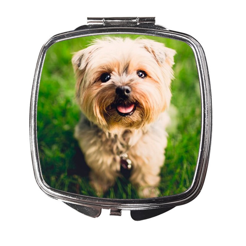 Custom Printed Curved Square Compact Mirror