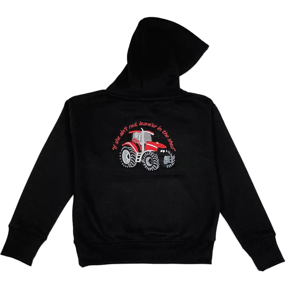 Kids Tractor Embroidered Hoodie