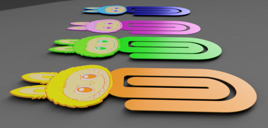 3D Jumbo Labubu Bookmark/Paper Clip