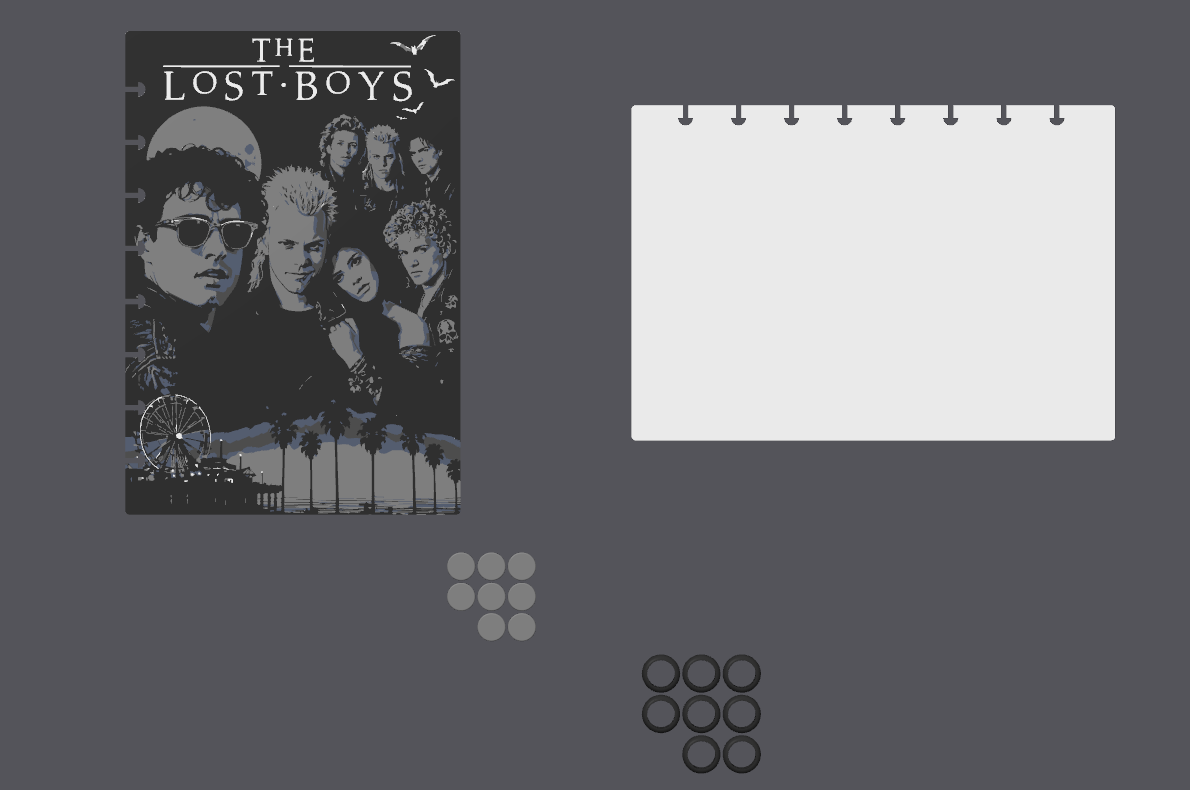 The Lost Boys Inspired A5 Notebook Cover – STL & 3MF Digital Files