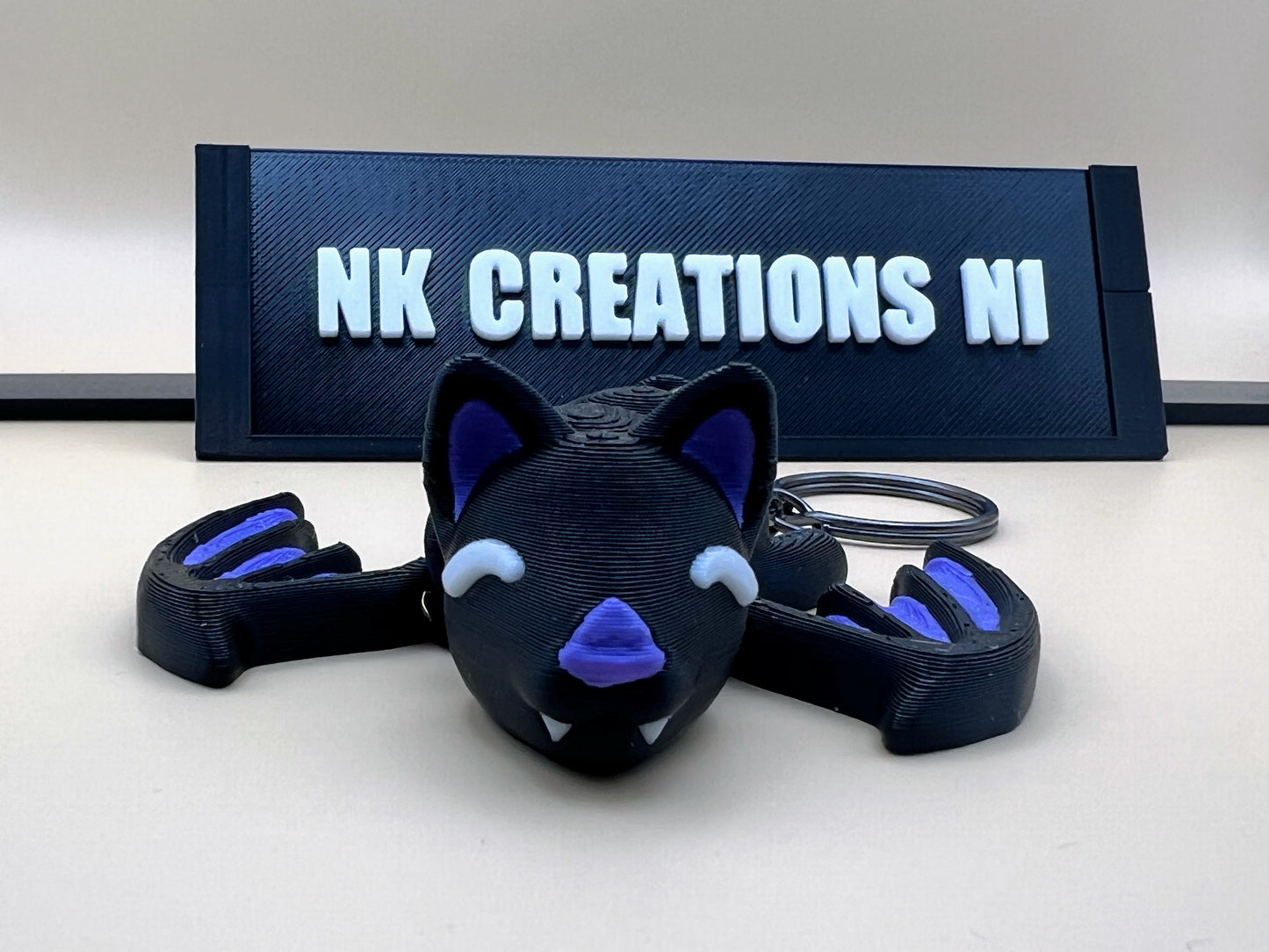 3D Printed Flexi Bat Keychain
