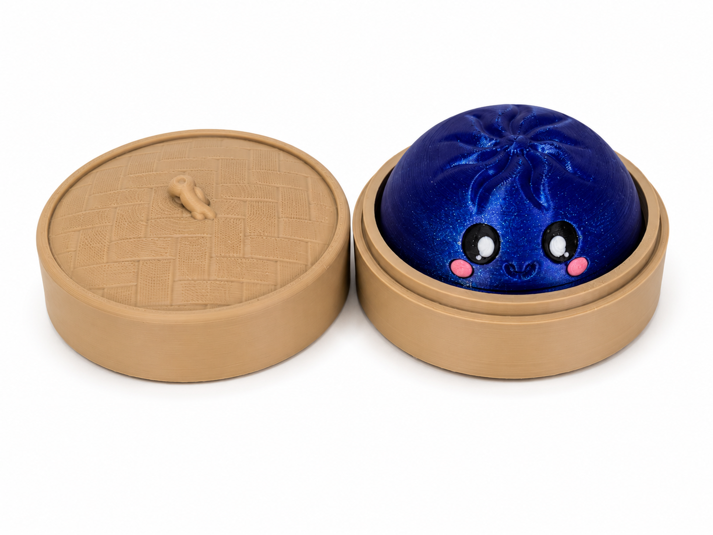 NK Creations NI Clicky Dumpling Fidget – 3D Printed Collectible Clicker Toy with Lid