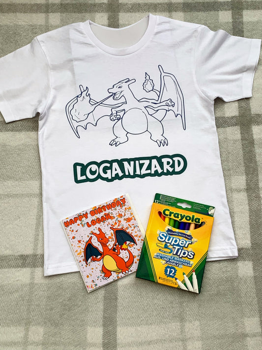 Colour Me In T-Shirt For Children