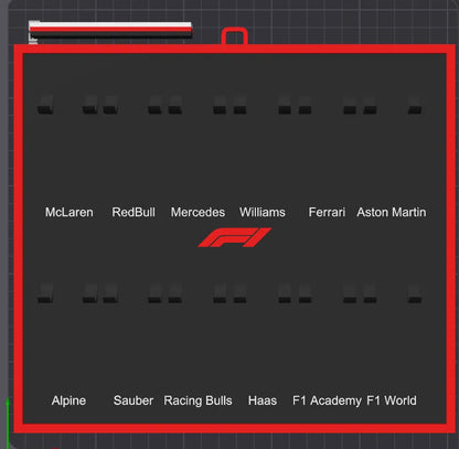 Formula 1 Mini Car Display Frame