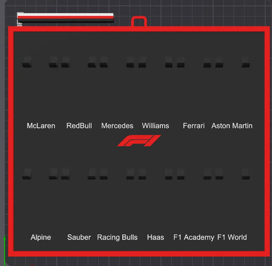 Formula 1 Mini Car Display Frame
