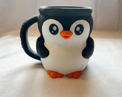 Penguin Ice Cream Pint Holder with Hidden Snack Drawer