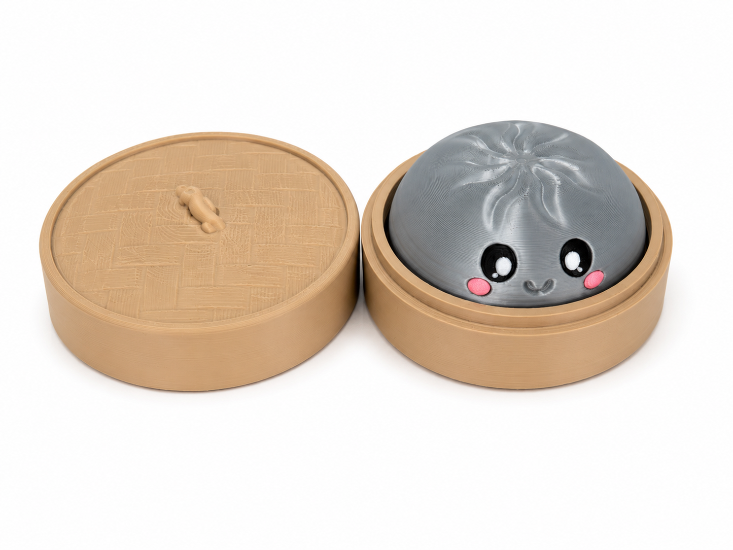 NK Creations NI Clicky Dumpling Fidget – 3D Printed Collectible Clicker Toy with Lid