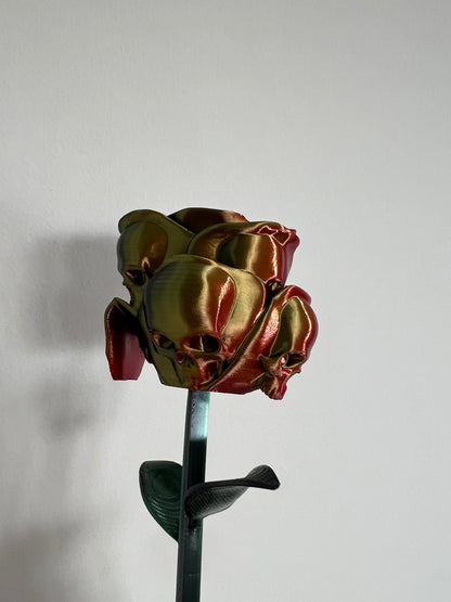 Forbidden Rose Skull Flower | 3D Printed Gothic Rose