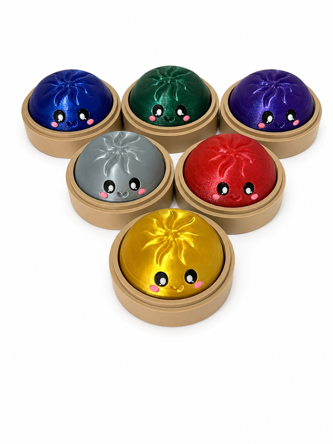 NK Creations NI Clicky Dumpling Fidget – 3D Printed Collectible Clicker Toy with Lid