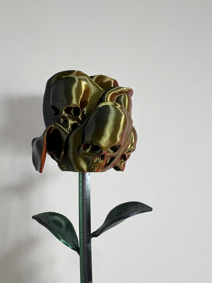 Forbidden Rose Skull Flower | 3D Printed Gothic Rose