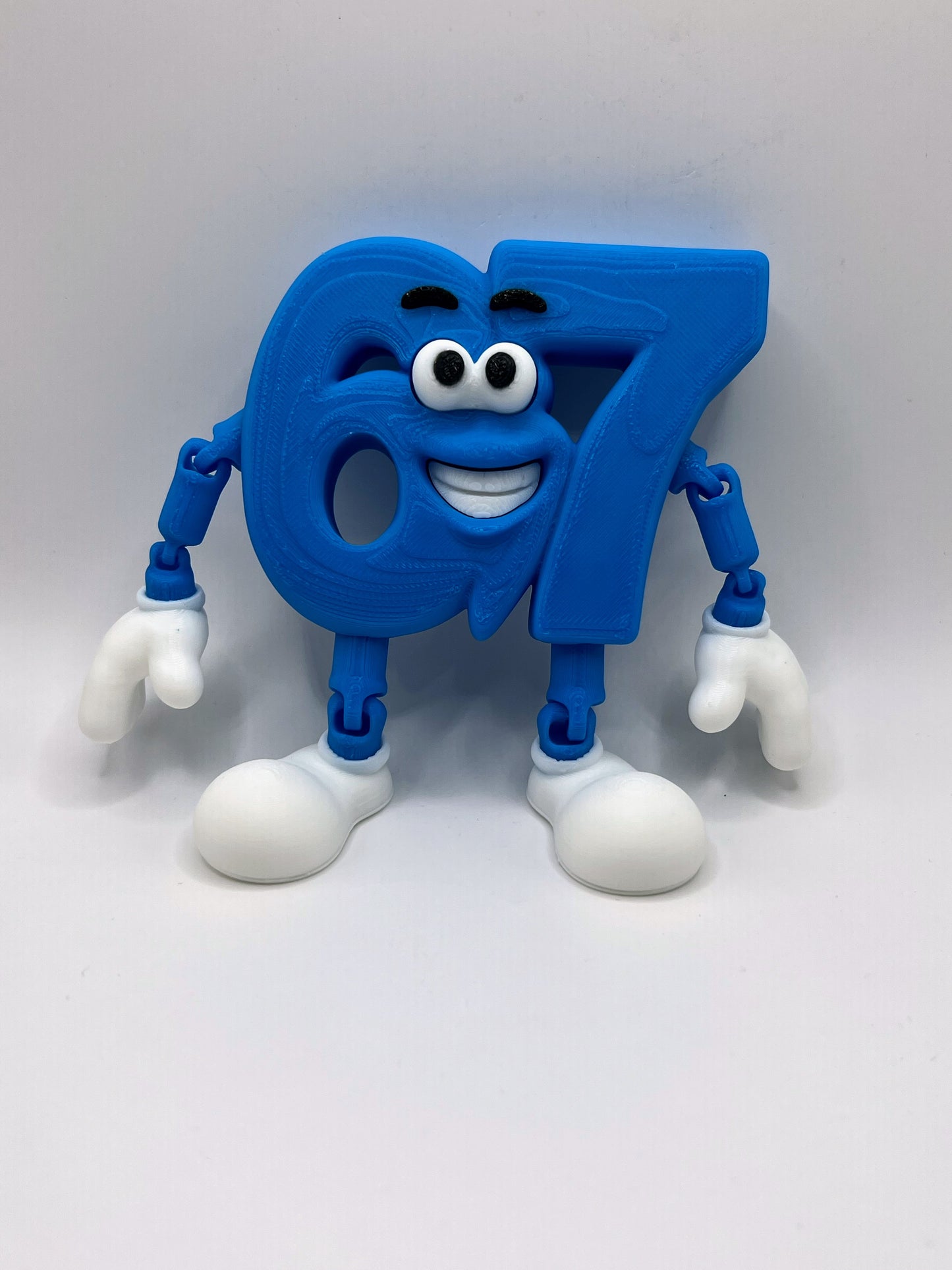 67 Six Seven 3D Printed Brain Rot Figure