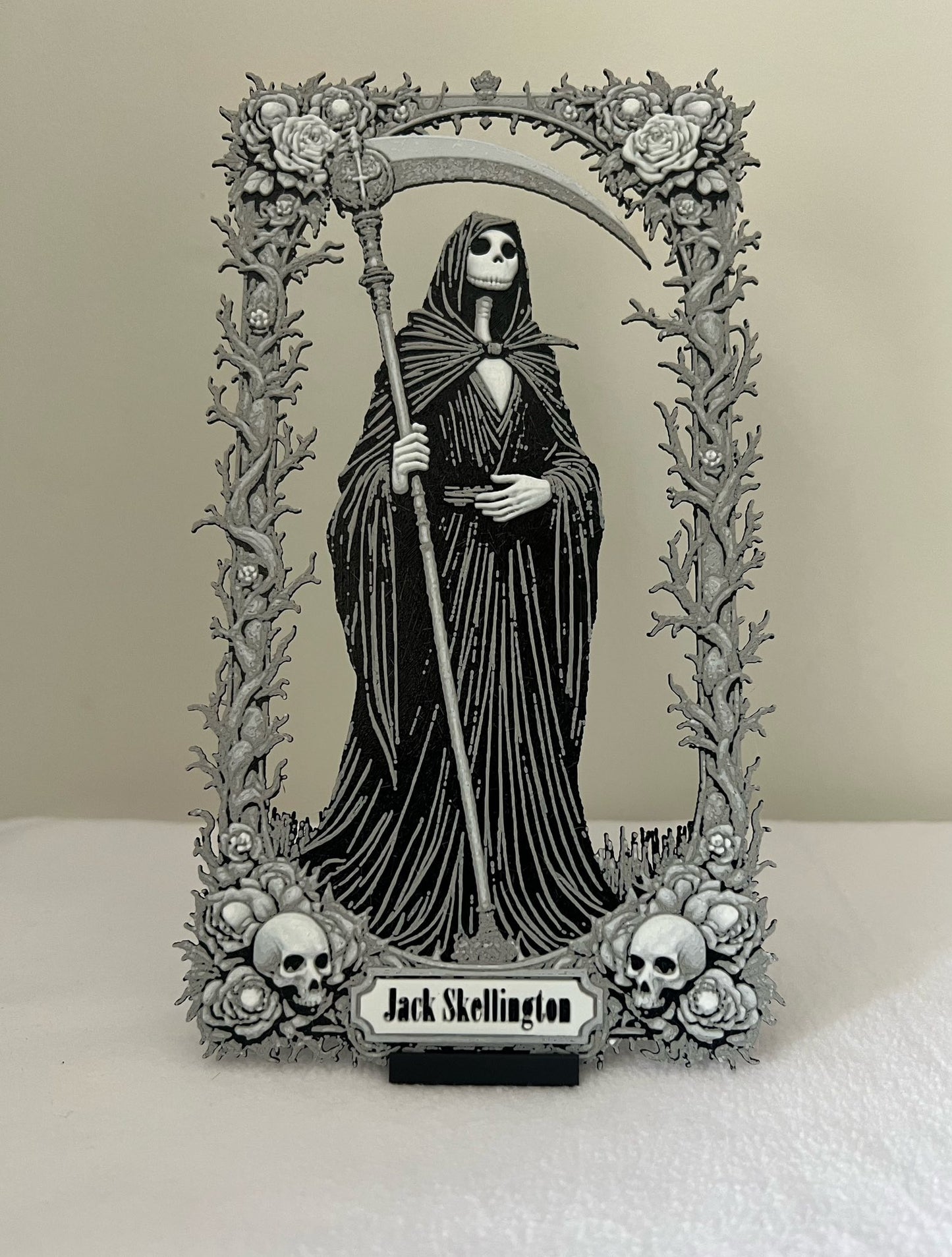 3D Printed Jack Skellington Reaper from NBC HueForge Art