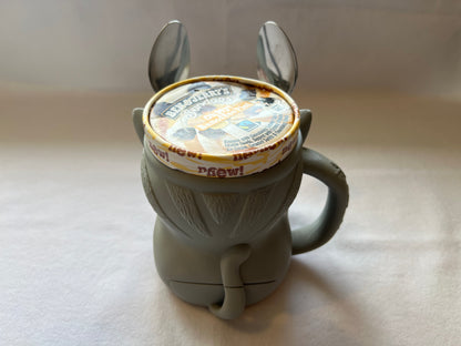 Cleo the Cat Ice Cream Pint Holder with Hidden Snack Drawer