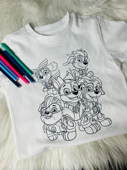 Colour Me In T-Shirt For Children