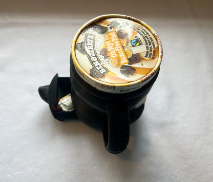 Penguin Ice Cream Pint Holder with Hidden Snack Drawer