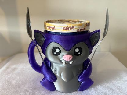 Cute Bat Ice Cream Pint Holder | Unique Gift
