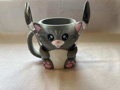 Cleo the Cat Ice Cream Pint Holder with Hidden Snack Drawer