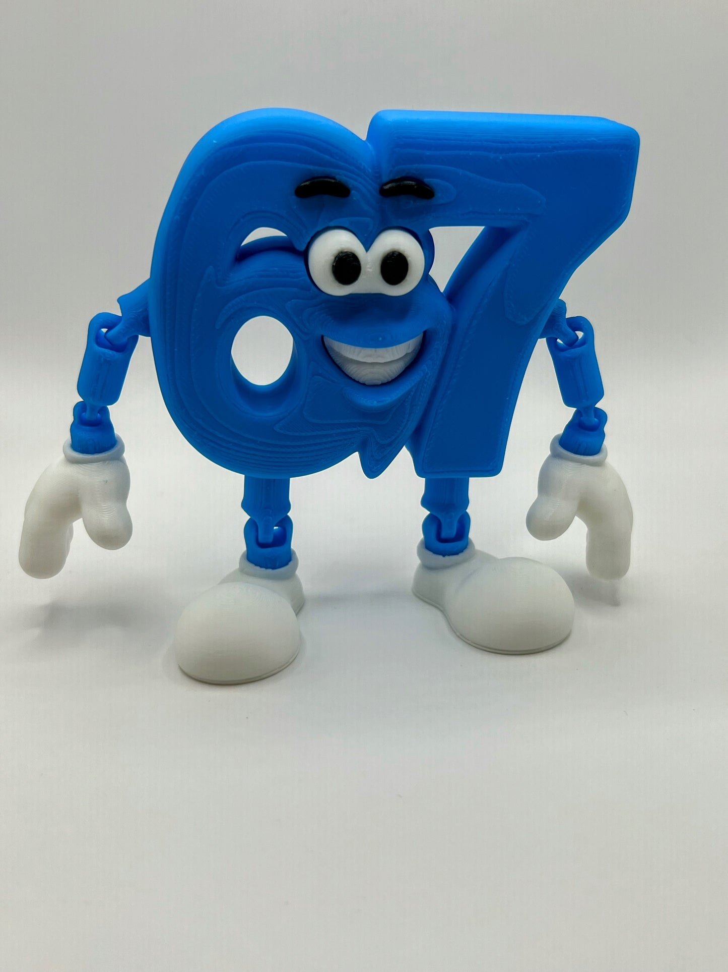 67 Six Seven 3D Printed Brain Rot Figure