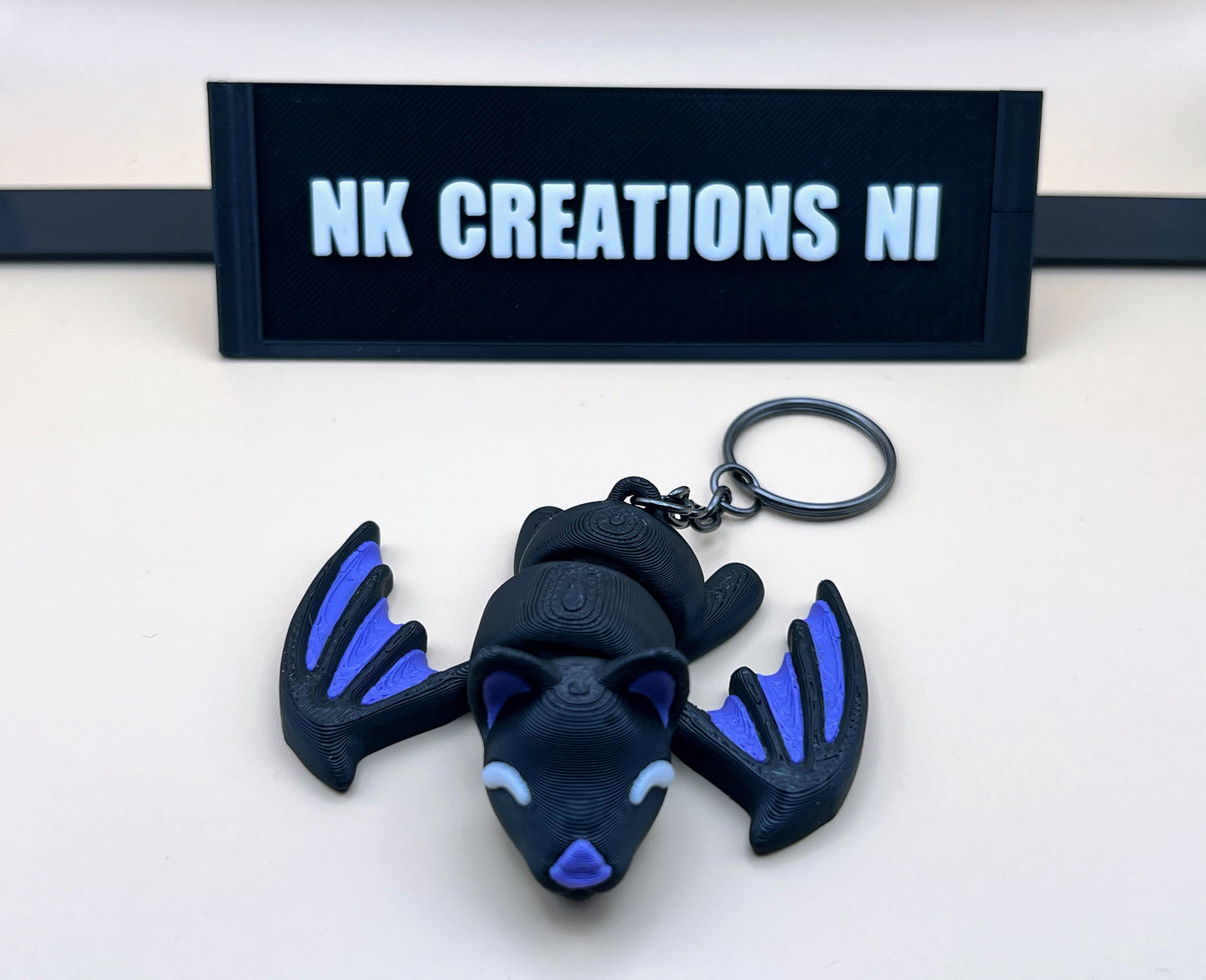 3D Printed Flexi Bat Keychain