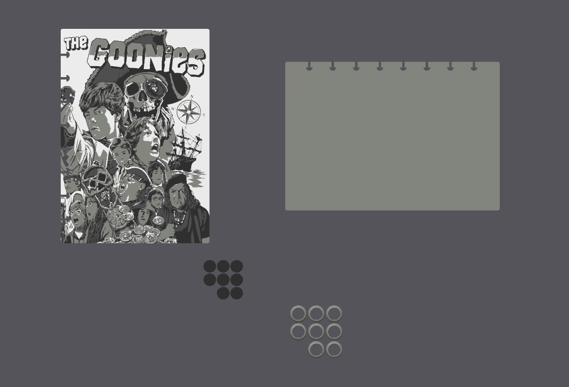 The Goonies Inspired A5 Notebook Cover – 4 Colour AMS – STL & 3MF Digital Files