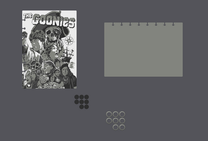The Goonies Inspired A5 Notebook Cover – 4 Colour AMS – STL & 3MF Digital Files