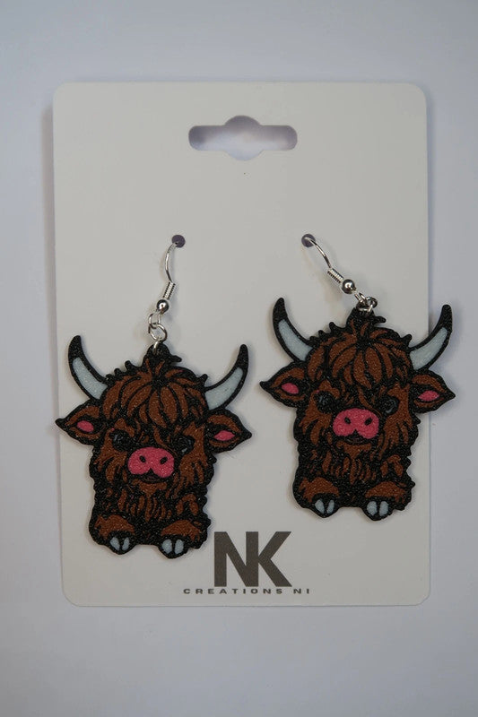 Highland Cow Earrings