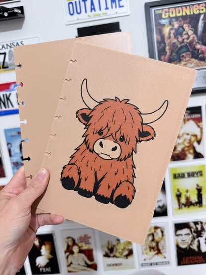 Highland Cow A5 Notebook Cover (4 Colour AMS) – STL & 3MF Digital Files