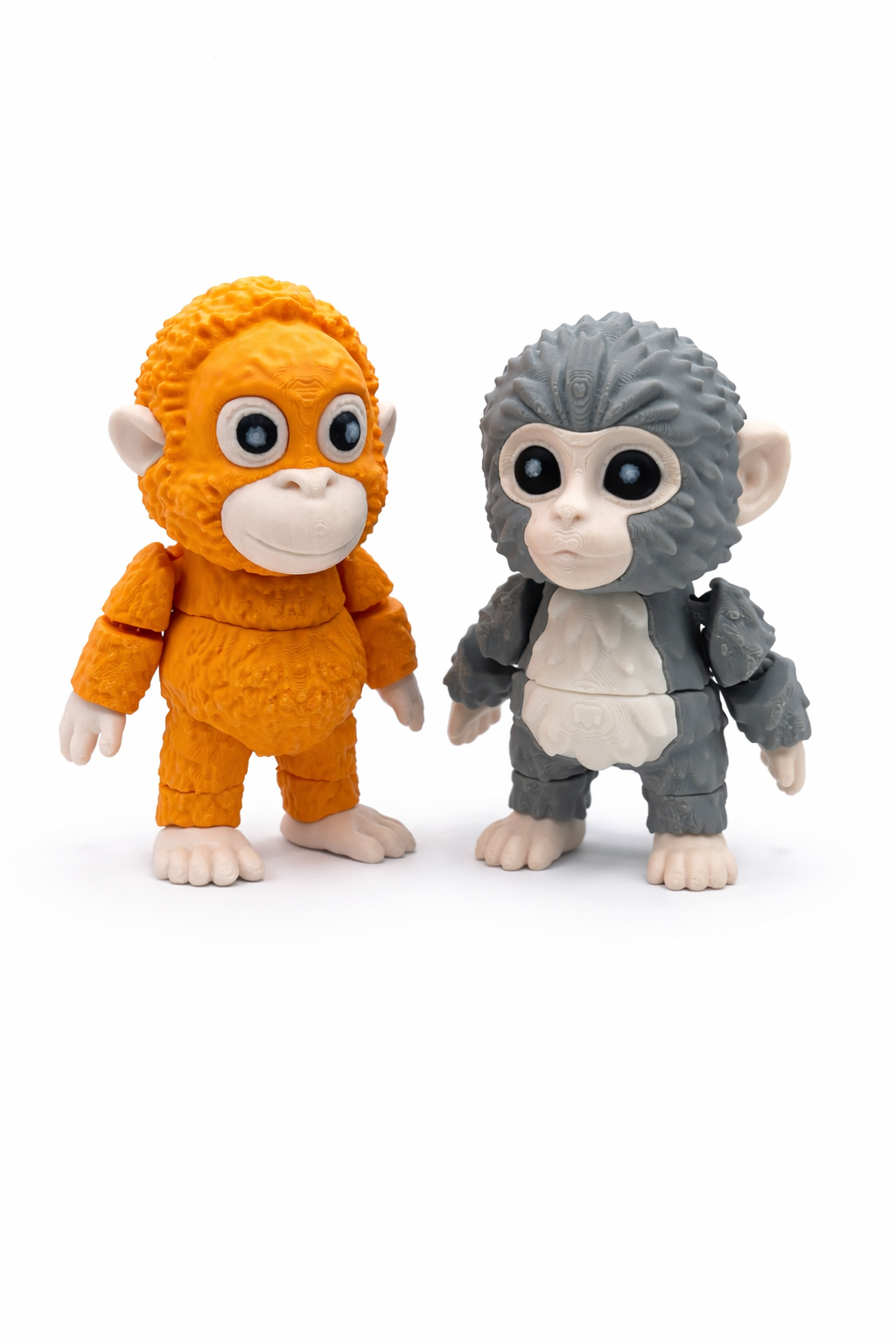 Punch & Oran-Mama Flexi Monkey Friends – Articulated Toy Set
