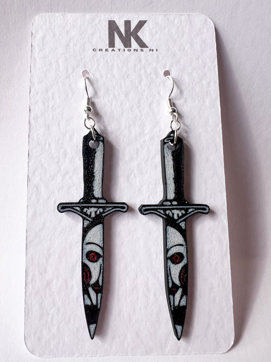 Jigsaw Earrings