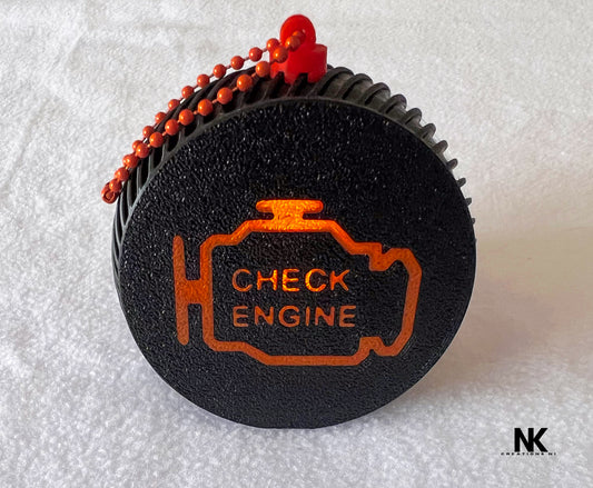 3D Printed Check Engine Light Bauble