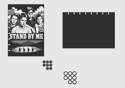 Stand By Me Inspired A5 Notepad Cover – 2 x 4 Colour Designs – STL & 3MF Files
